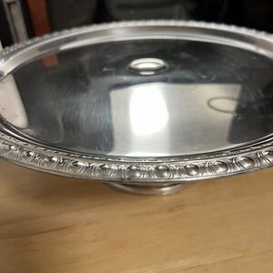 Vintage Wm Rogers Silverplate Cake Plate Stand circa 1937